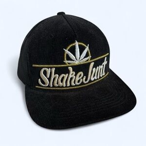 Shake Junt Black Cap with Gold Embroidery